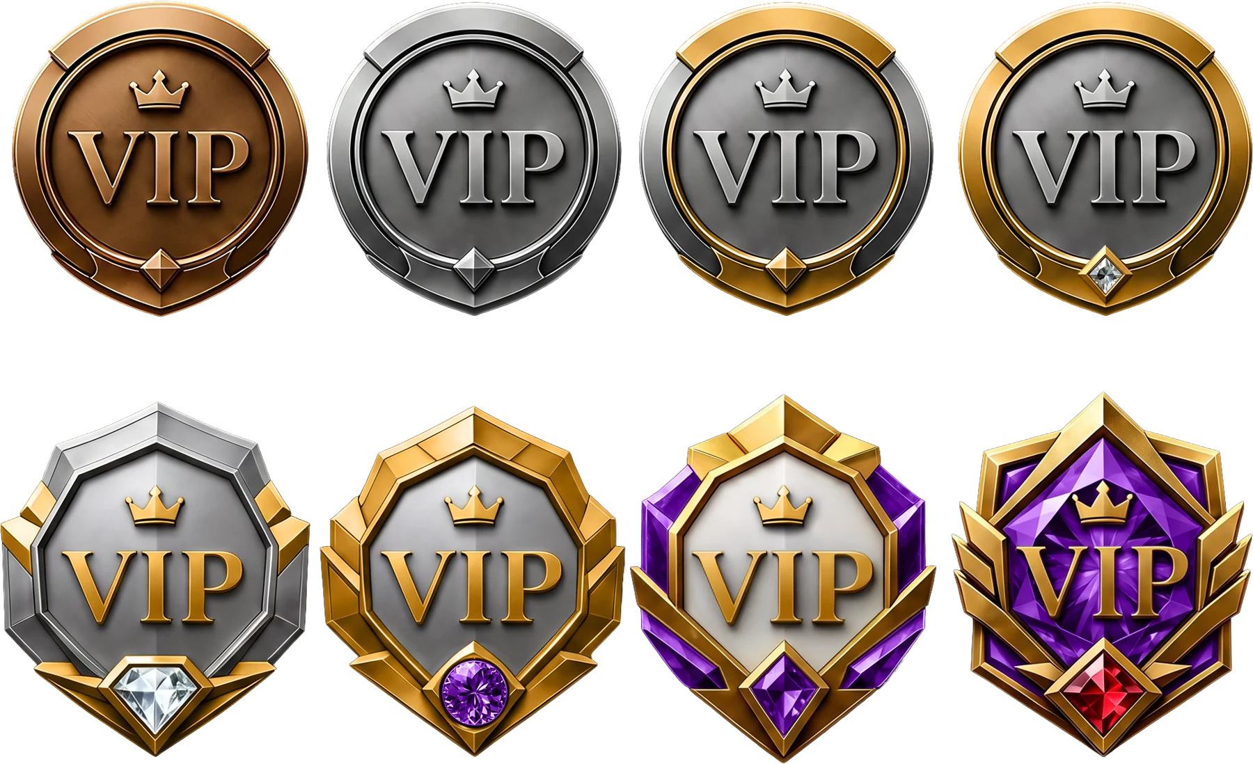 Gold VIP badge icon marking feature-hunter status