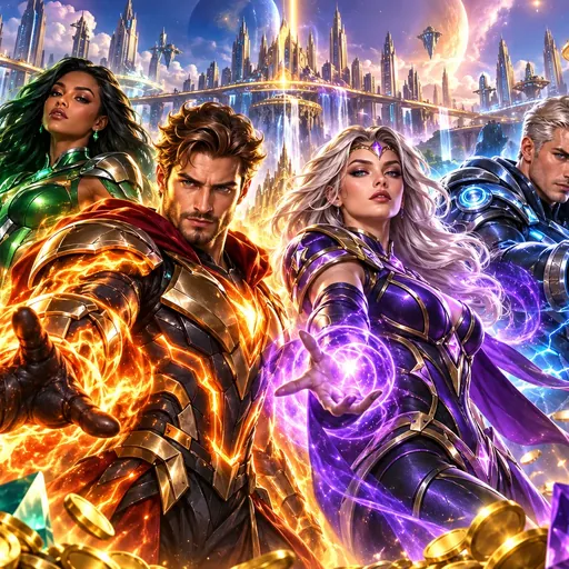 4Squad cover art with a parody adventure squad