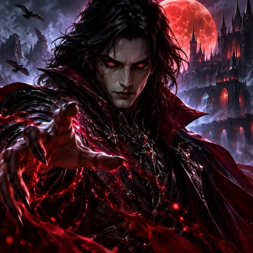 Blood and Shadow 2 cover art with dark magic imagery